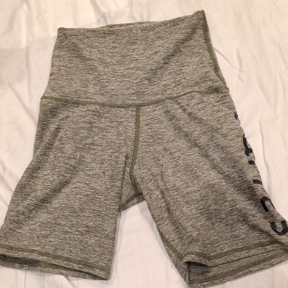 Women's Heather Gray Bike Shorts - Picture 1 of 3